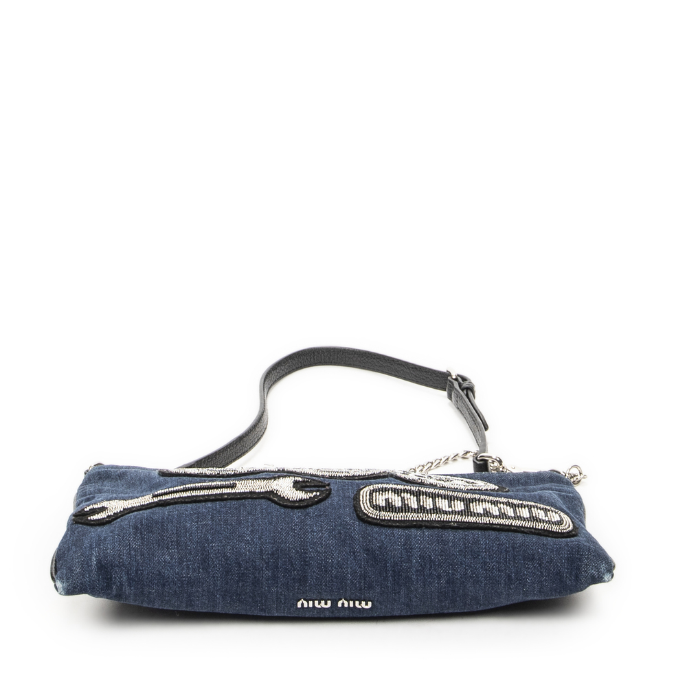 Miu Miu Rock Chain Pochette Bag - Picture 6 of 10